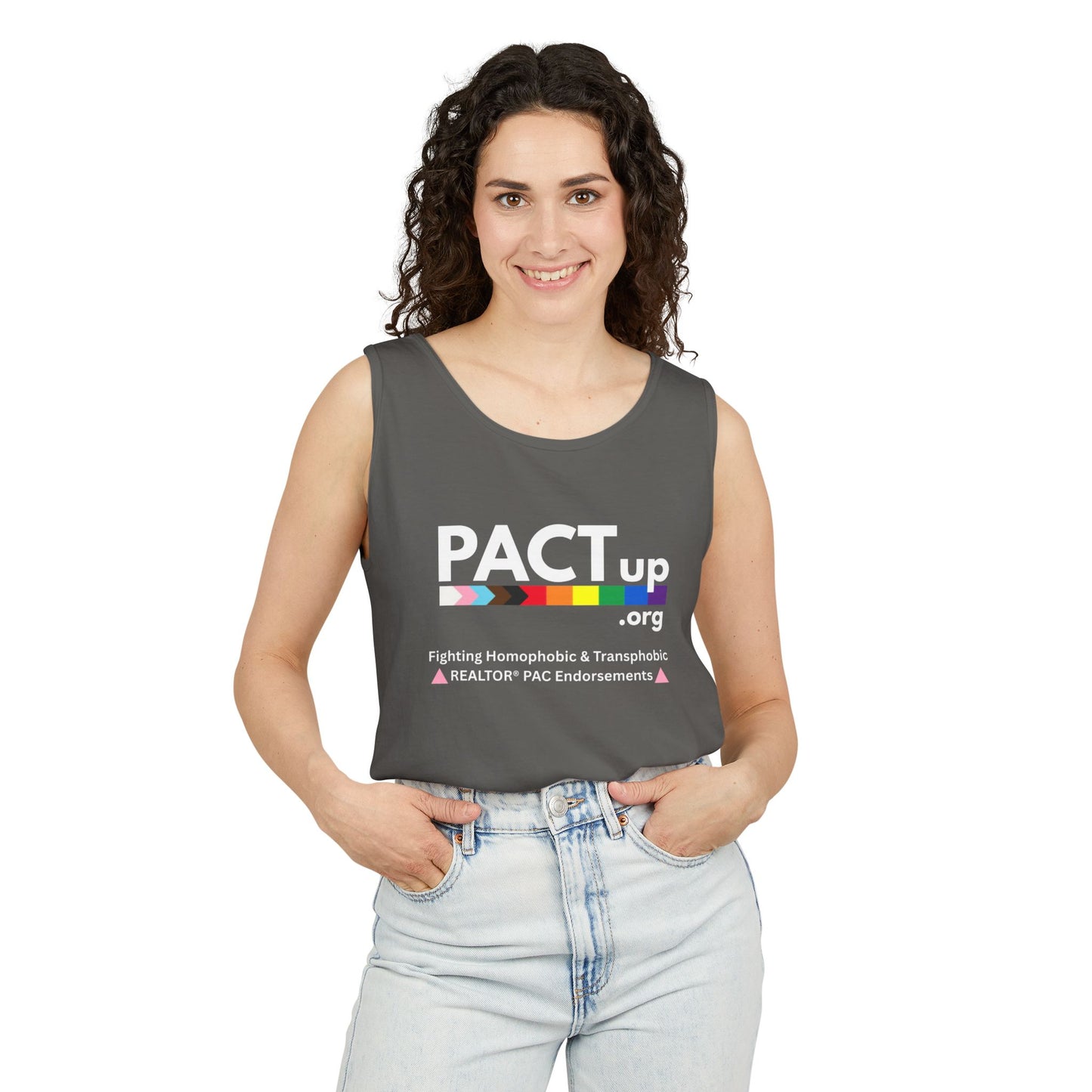 PACT Up - LGBTQ PRIDE - Unisex Garment-Dyed Tank Top