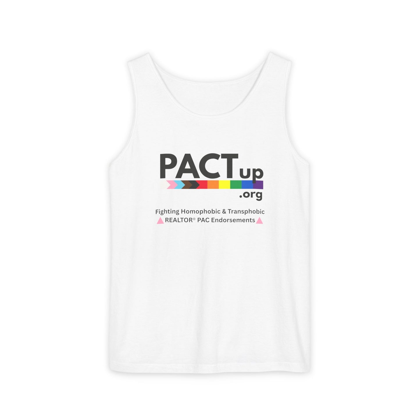 PACT Up - LGBTQ PRIDE - Unisex Garment-Dyed Tank Top