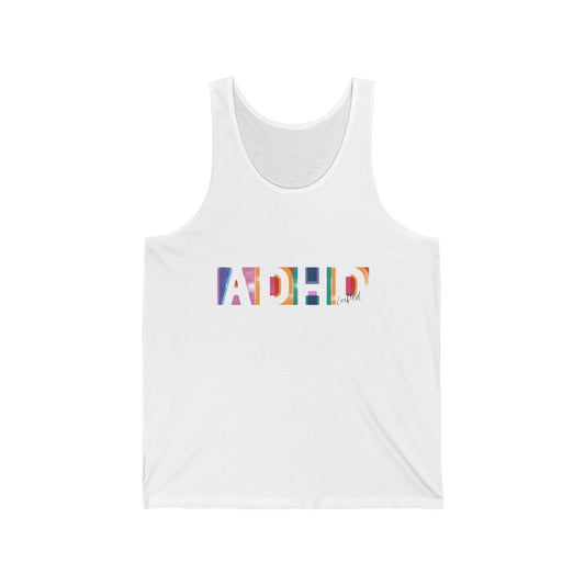 ADHD Gifted Unisex Jersey Tank