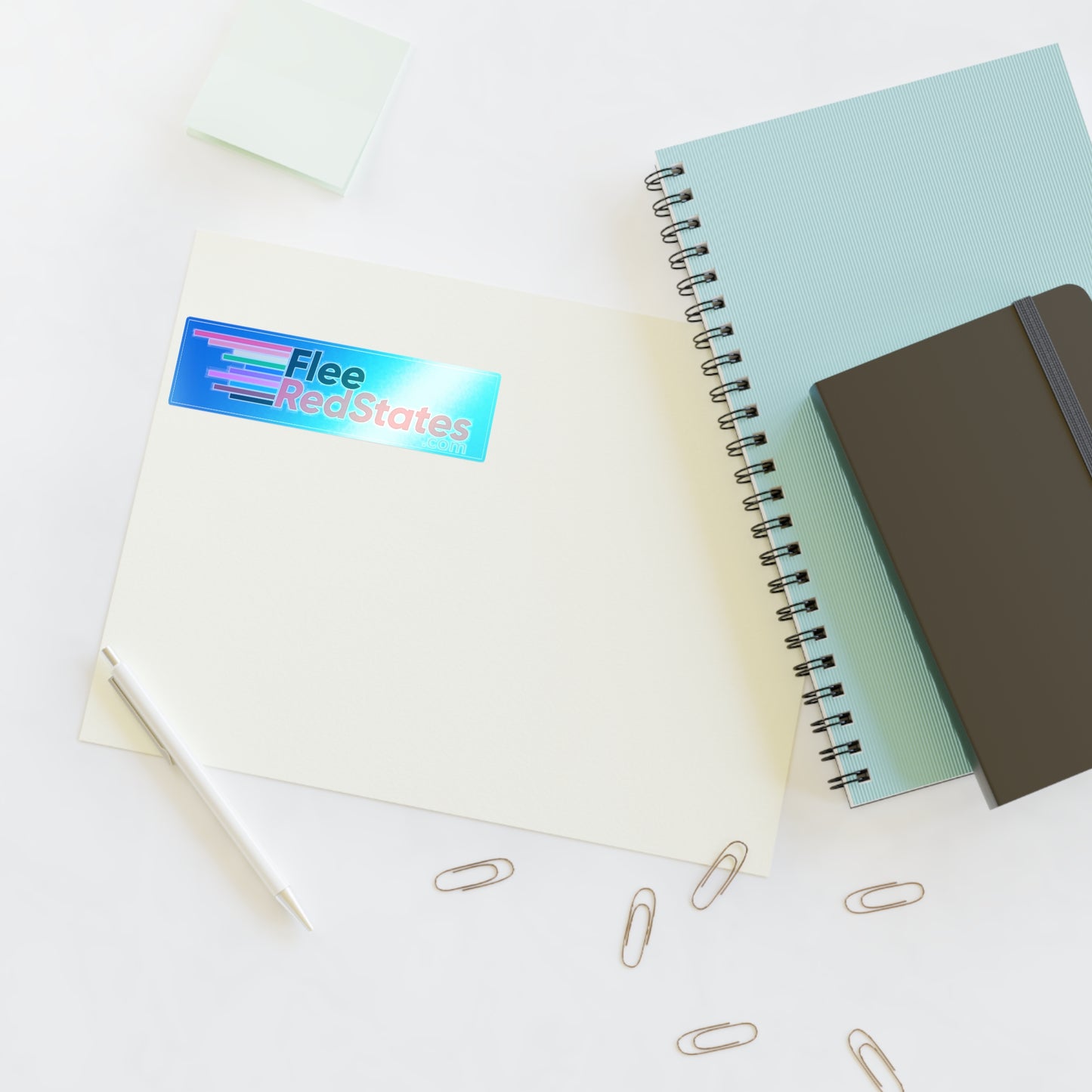 Flee Red States - Proud Sticker Sheet - LGBTQ+ Pride Stickers for Self-Expression