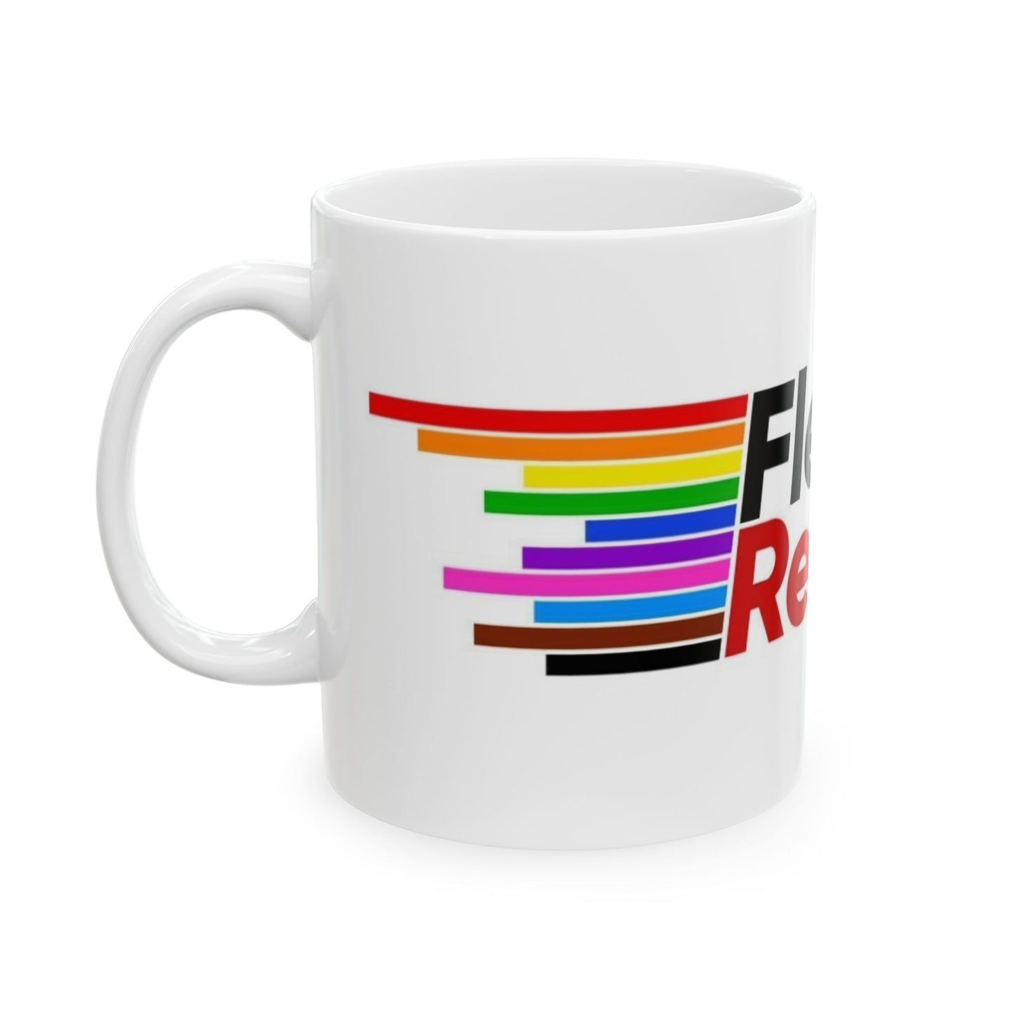 Flee Red States -LGBTQ Pride Ceramic Mug, (11oz, 15oz)