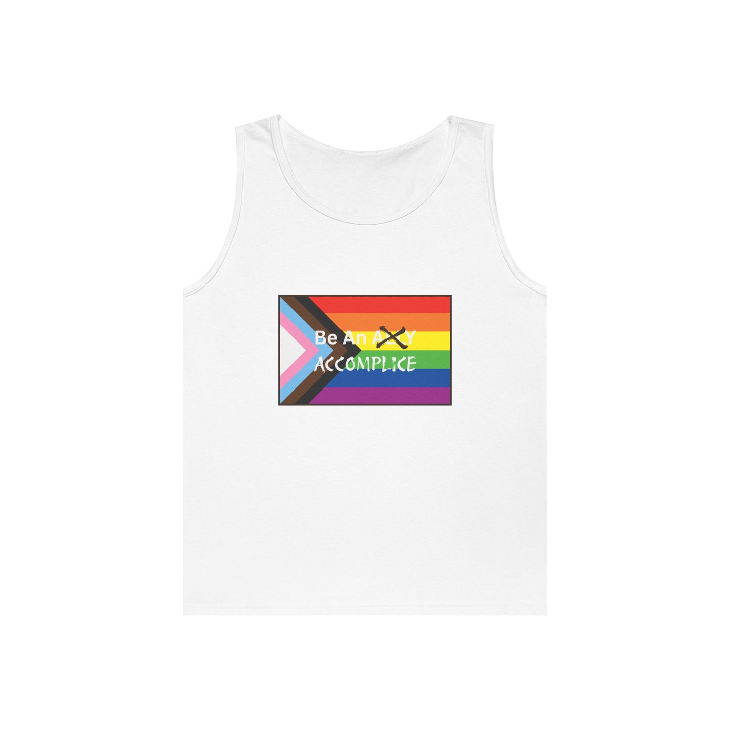 LGBTQ Be An Accomplice Tank Top - Unisex Heavy Cotton Activewear