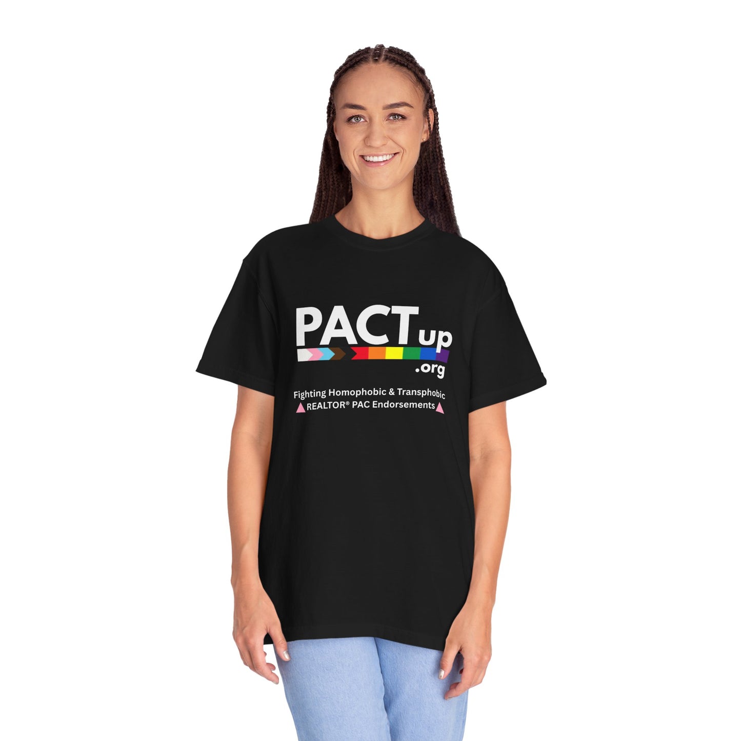PACTup Unisex Garment-Dyed T-shirt - Support LGBTQ+ Rights, Comfortable Casual Wear, Pride Month Apparel, Gift for Activists, Everyday [...]