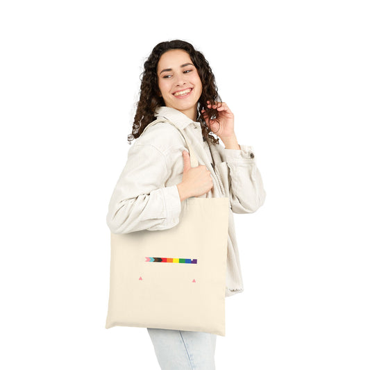 PACT Up - Cotton Canvas Tote Bag - Eco-Friendly Rainbow Pride Design