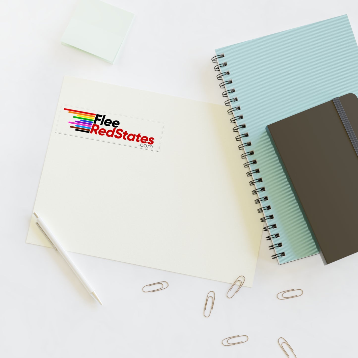 Flee Red States - Proud Sticker Sheet - LGBTQ+ Pride Stickers for Self-Expression