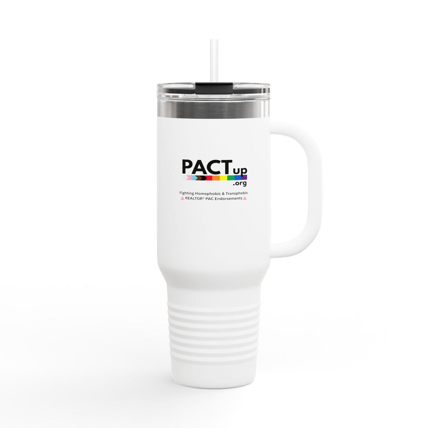 PACT Up -  LGBTQ PRIDE - 40oz Insulated Travel Mug - Perfect for Pride and Everyday Use