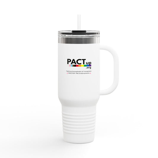 PACT Up -  LGBTQ PRIDE - 40oz Insulated Travel Mug - Perfect for Pride and Everyday Use