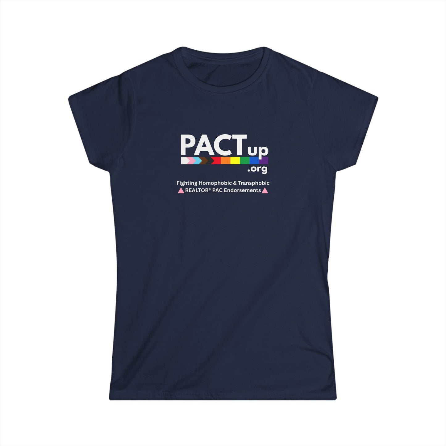 PACT Up - LGBTQ PRIDE - Women's Softstyle Tee