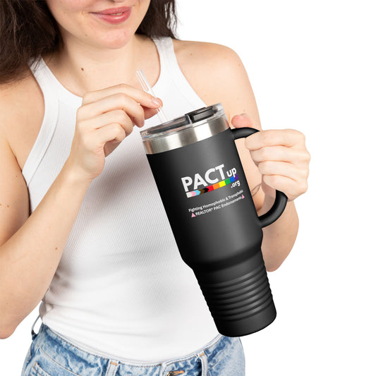 PACT Up -  LGBTQ PRIDE - 40oz Insulated Travel Mug - Perfect for Pride and Everyday Use