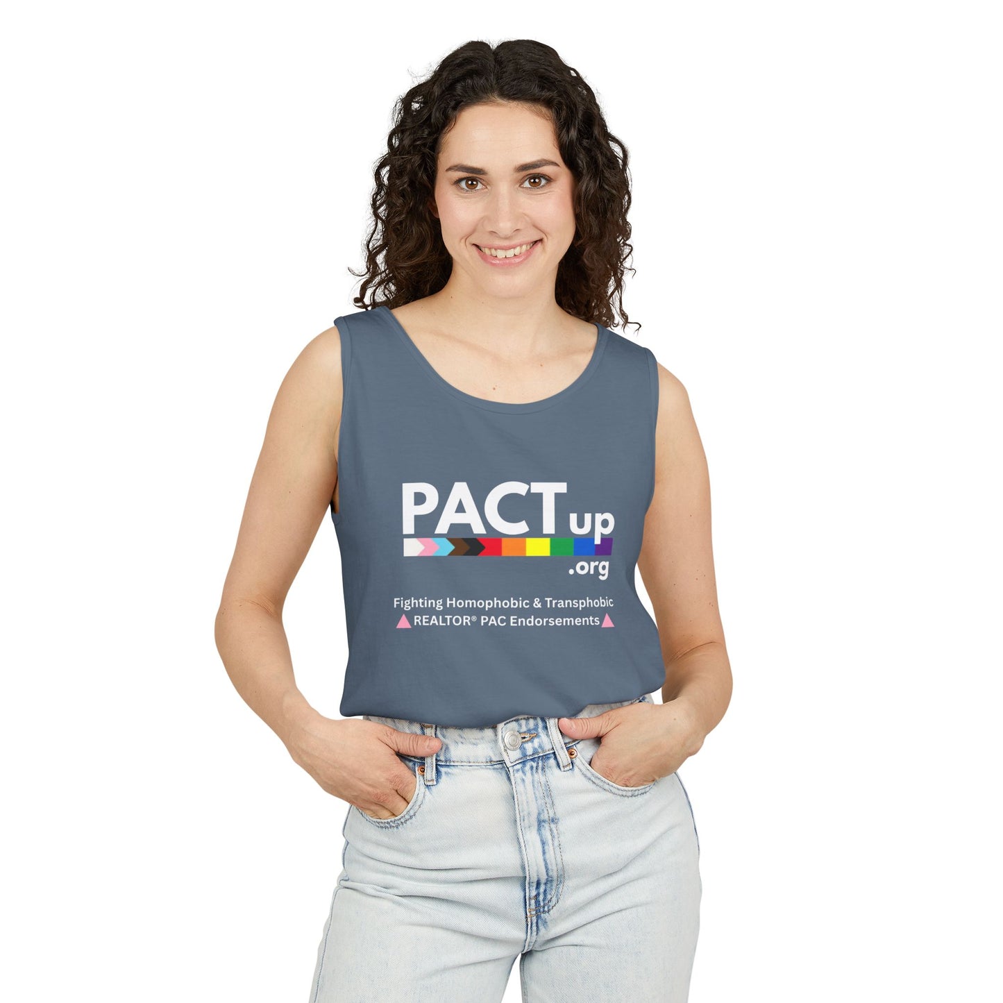 PACT Up - LGBTQ PRIDE - Unisex Garment-Dyed Tank Top