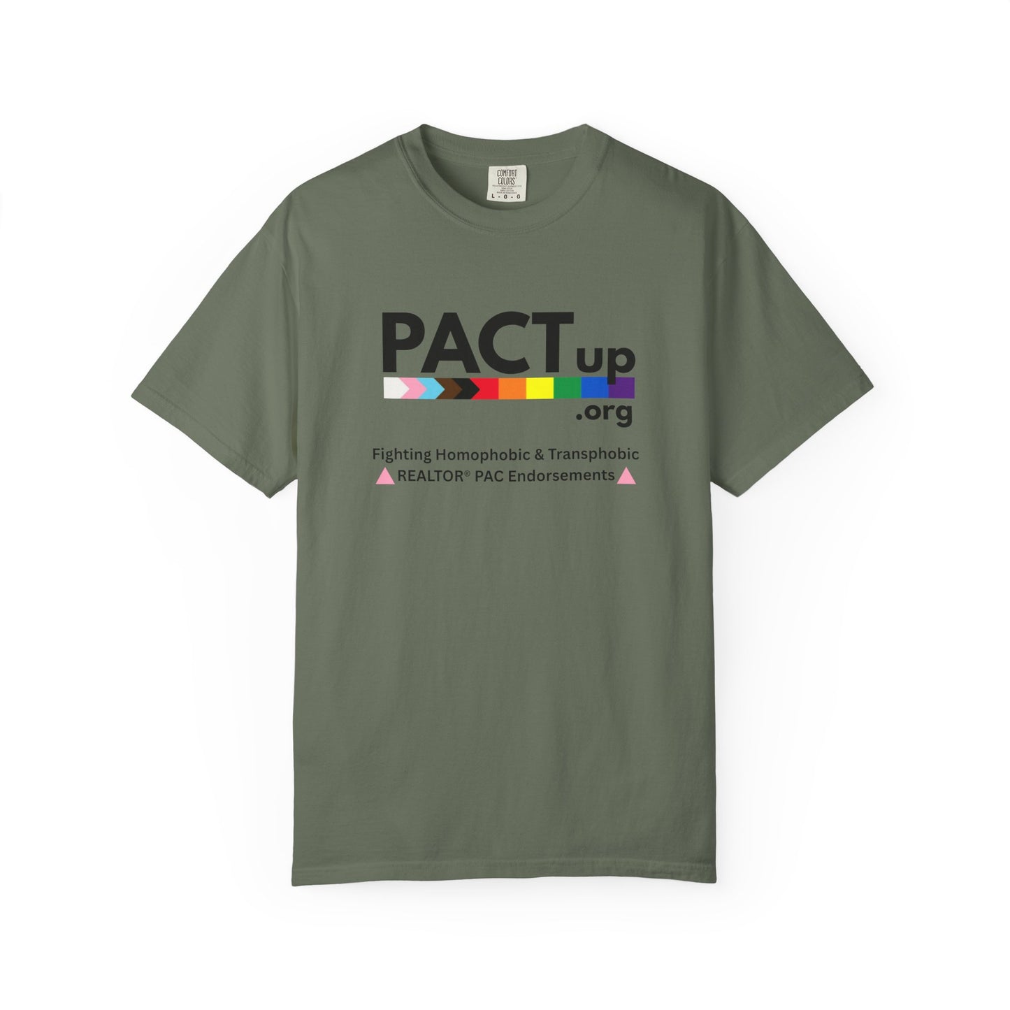 PACT UP - Pride T-Shirt - Unisex Garment-Dyed Tee for LGBTQ+ Advocacy