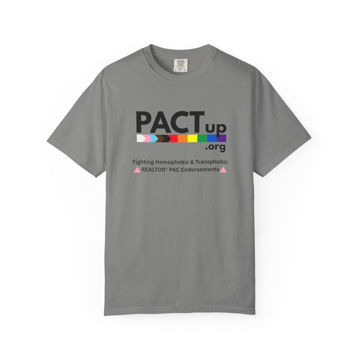 PACT UP - Pride T-Shirt - Unisex Garment-Dyed Tee for LGBTQ+ Advocacy