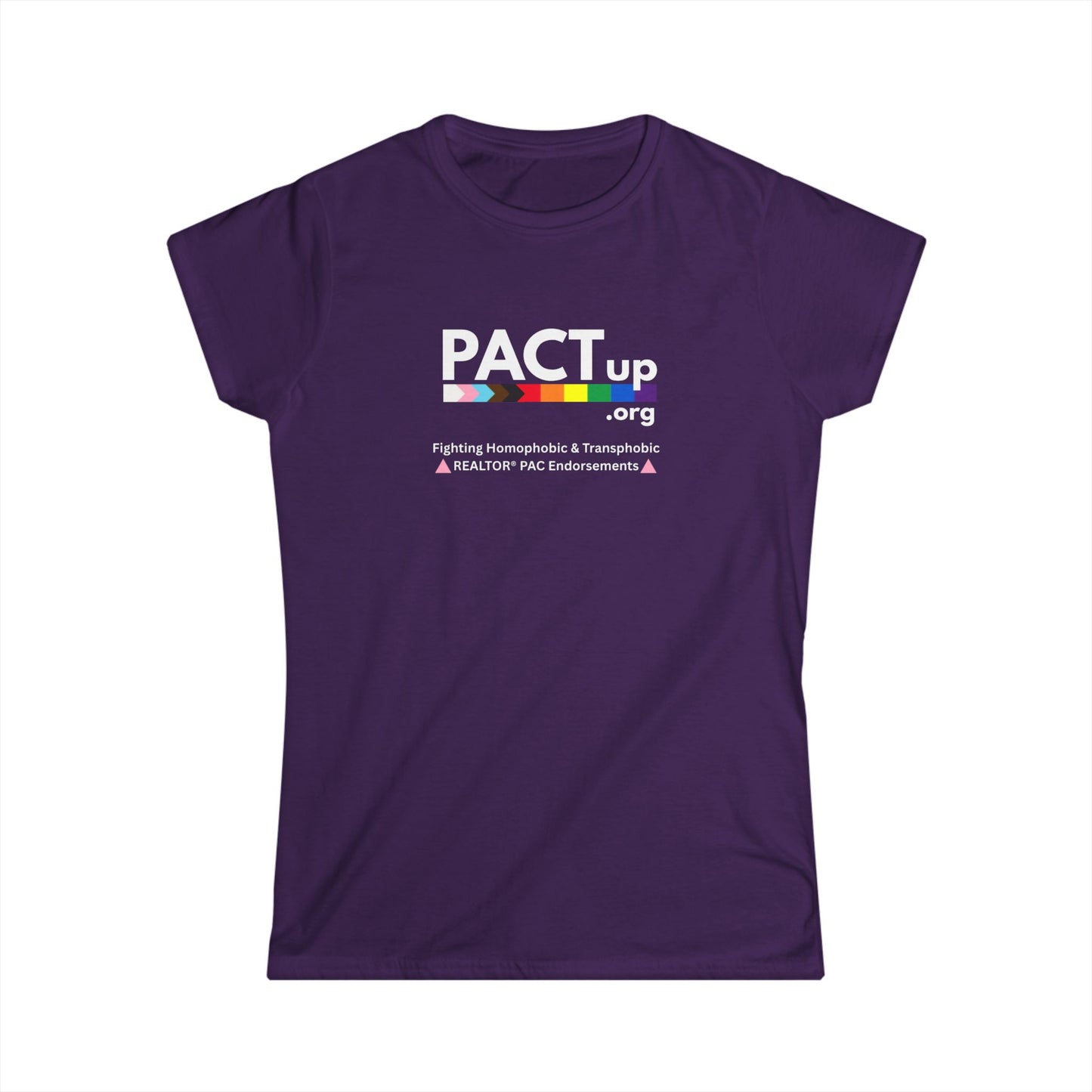 PACT Up - LGBTQ PRIDE - Women's Softstyle Tee