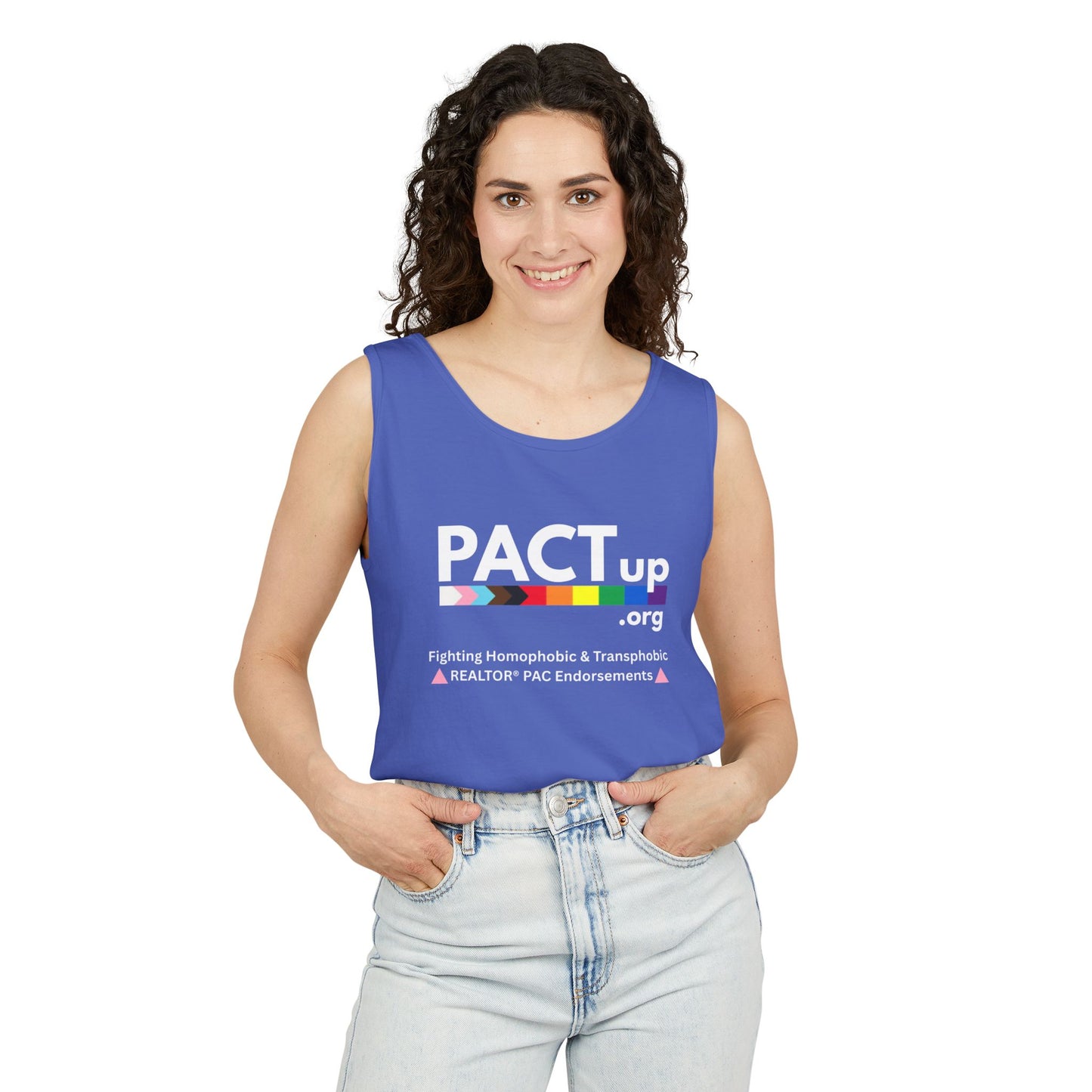 PACT Up - LGBTQ PRIDE - Unisex Garment-Dyed Tank Top