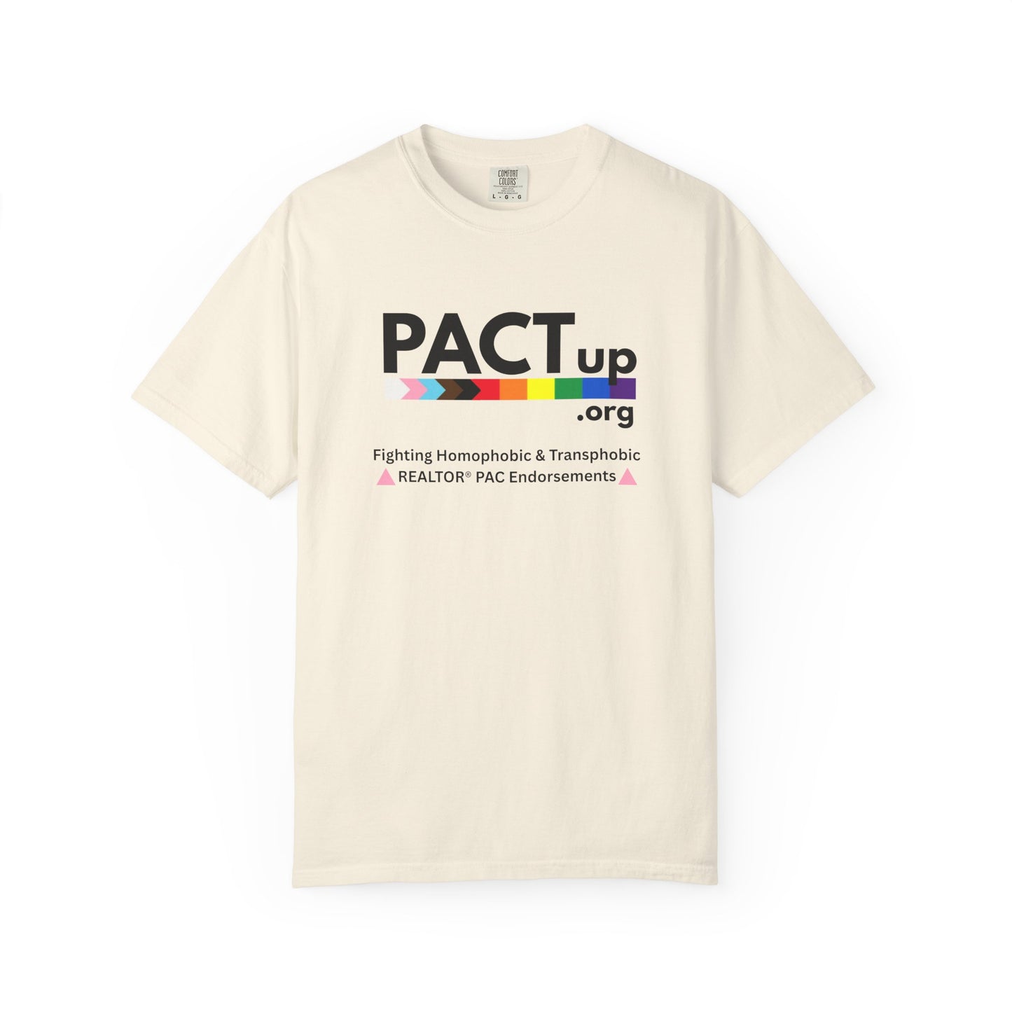PACT UP - Pride T-Shirt - Unisex Garment-Dyed Tee for LGBTQ+ Advocacy
