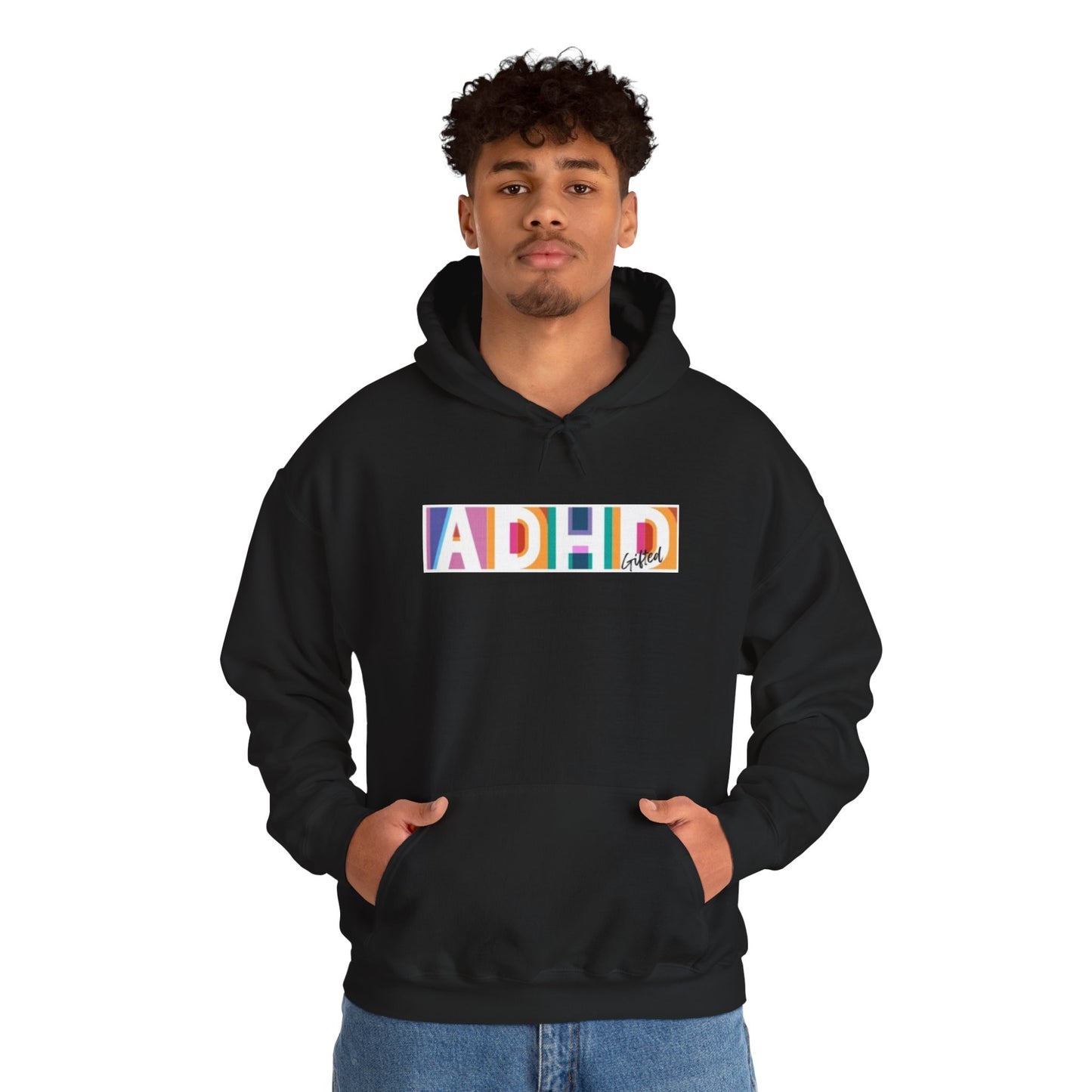 ADHD Gifted - Unisex Heavy Blend™ Hoodie, LGBTQ+ Support Sweatshirt, Comfortable Casual Wear, Perfect for Awareness Events, Gift for Allies [...]