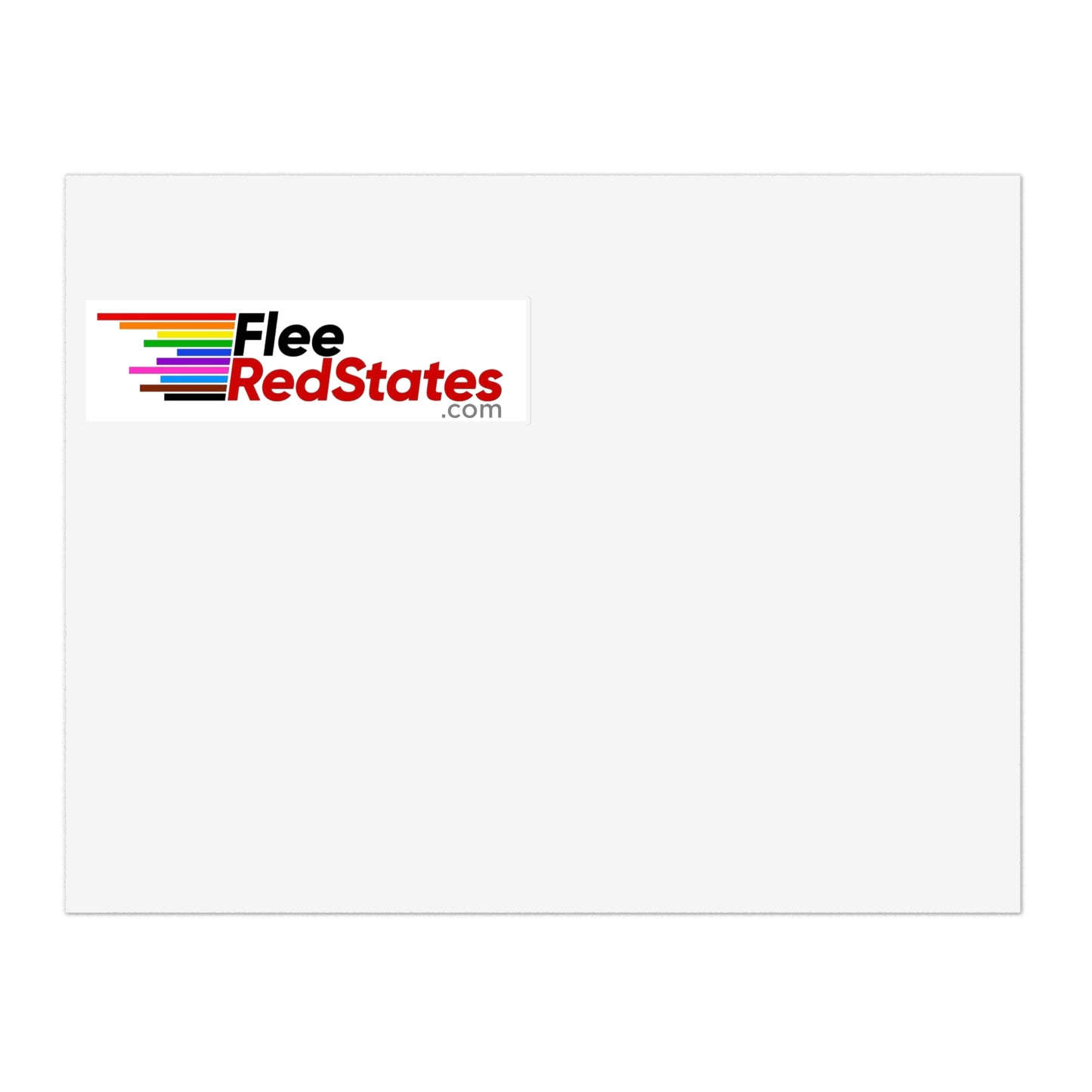 Flee Red States - Proud Sticker Sheet - LGBTQ+ Pride Stickers for Self-Expression