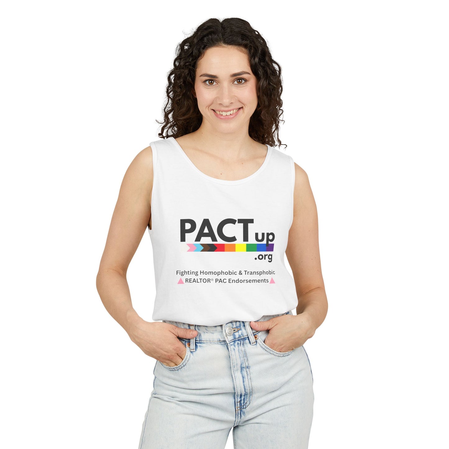 PACT Up - LGBTQ PRIDE - Unisex Garment-Dyed Tank Top