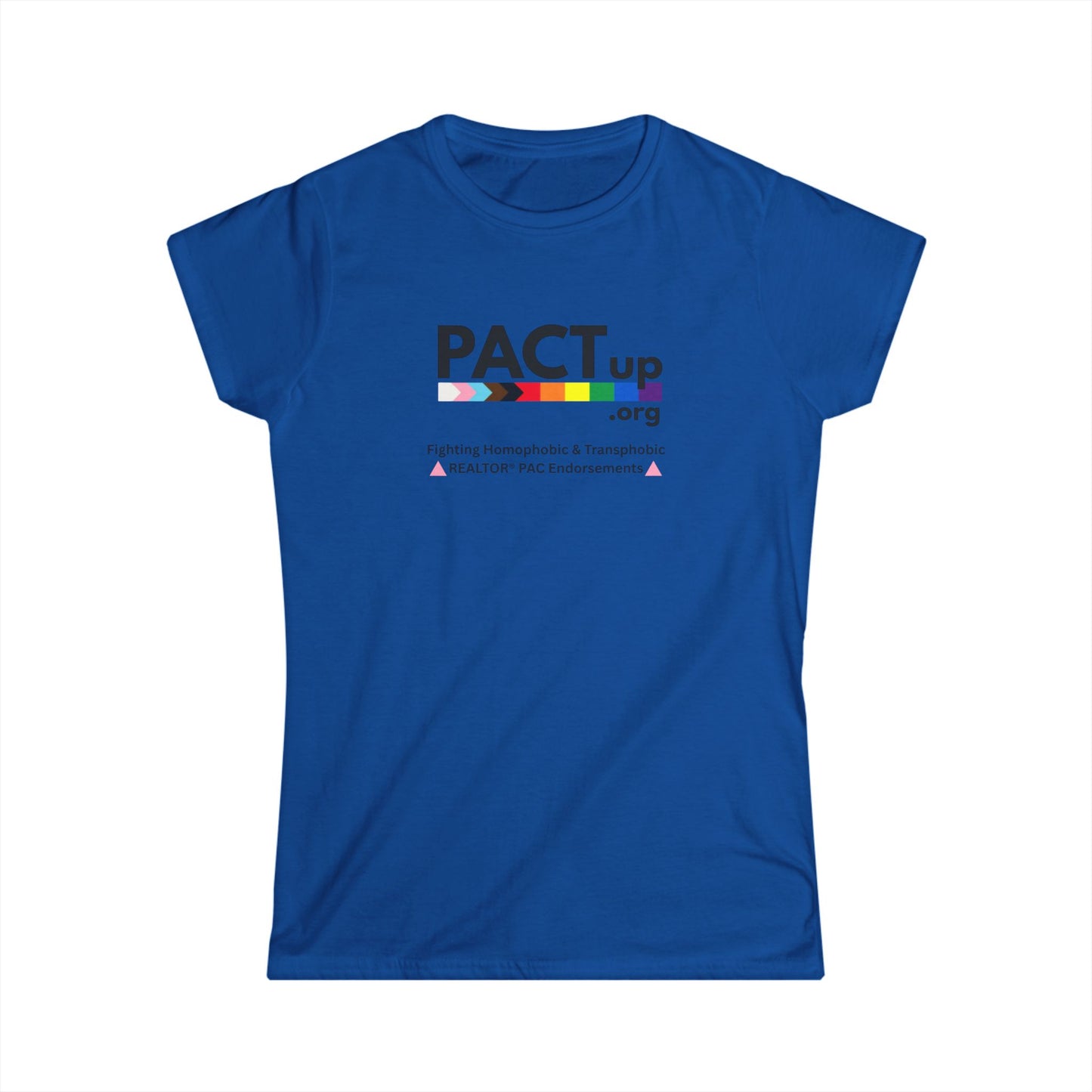 PACT Up - LGBTQ PRIDE - Women's Softstyle Tee