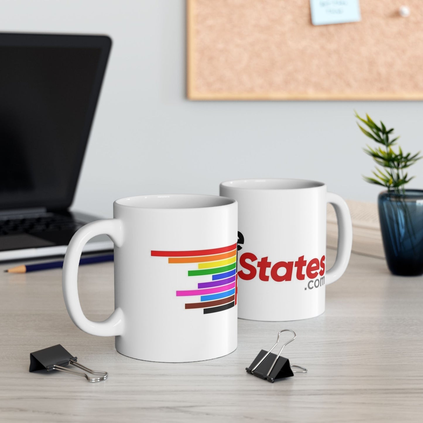Flee Red States -LGBTQ Pride Ceramic Mug, (11oz, 15oz)