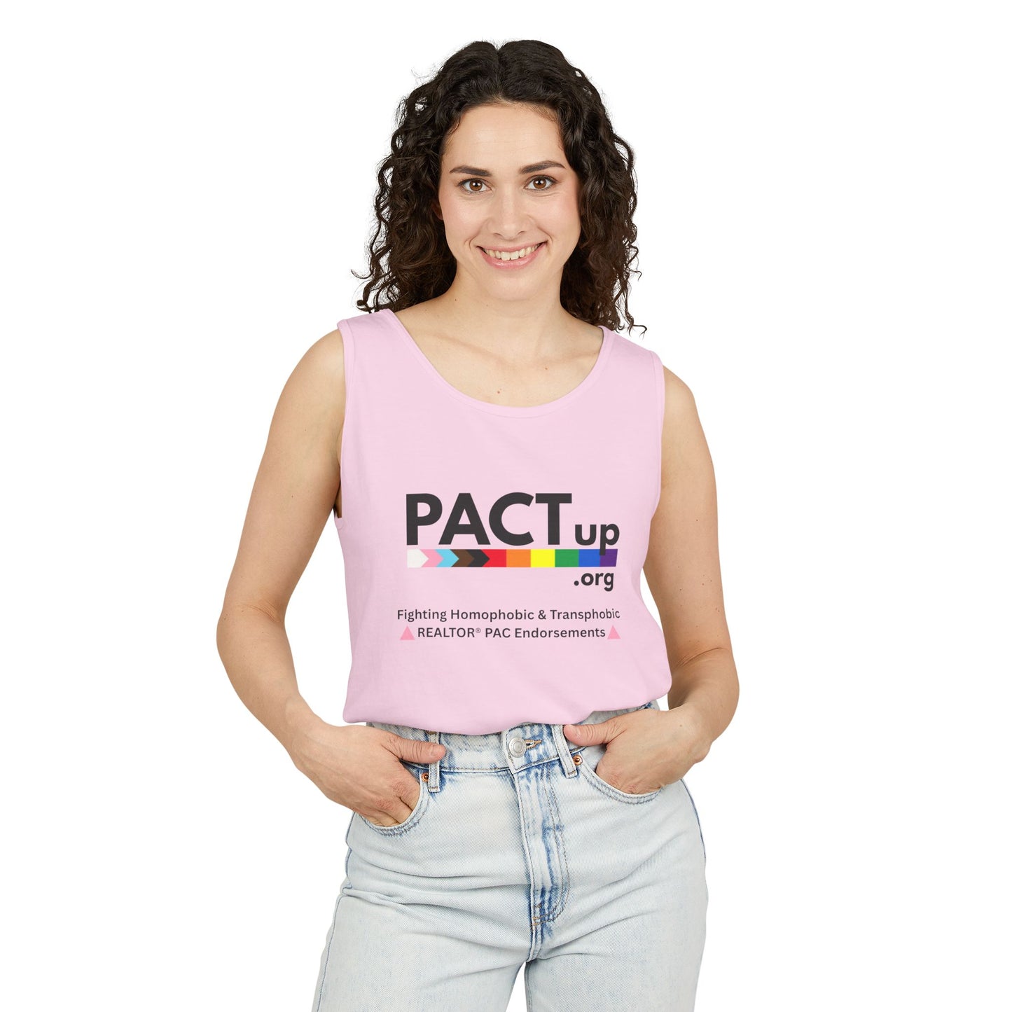 PACT Up - LGBTQ PRIDE - Unisex Garment-Dyed Tank Top