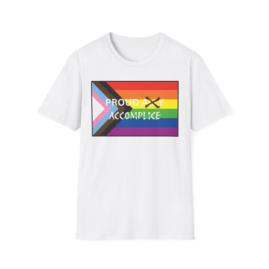 LGBTQ PRIDE PROUD Accomplice Unisex Softstyle T-Shirt