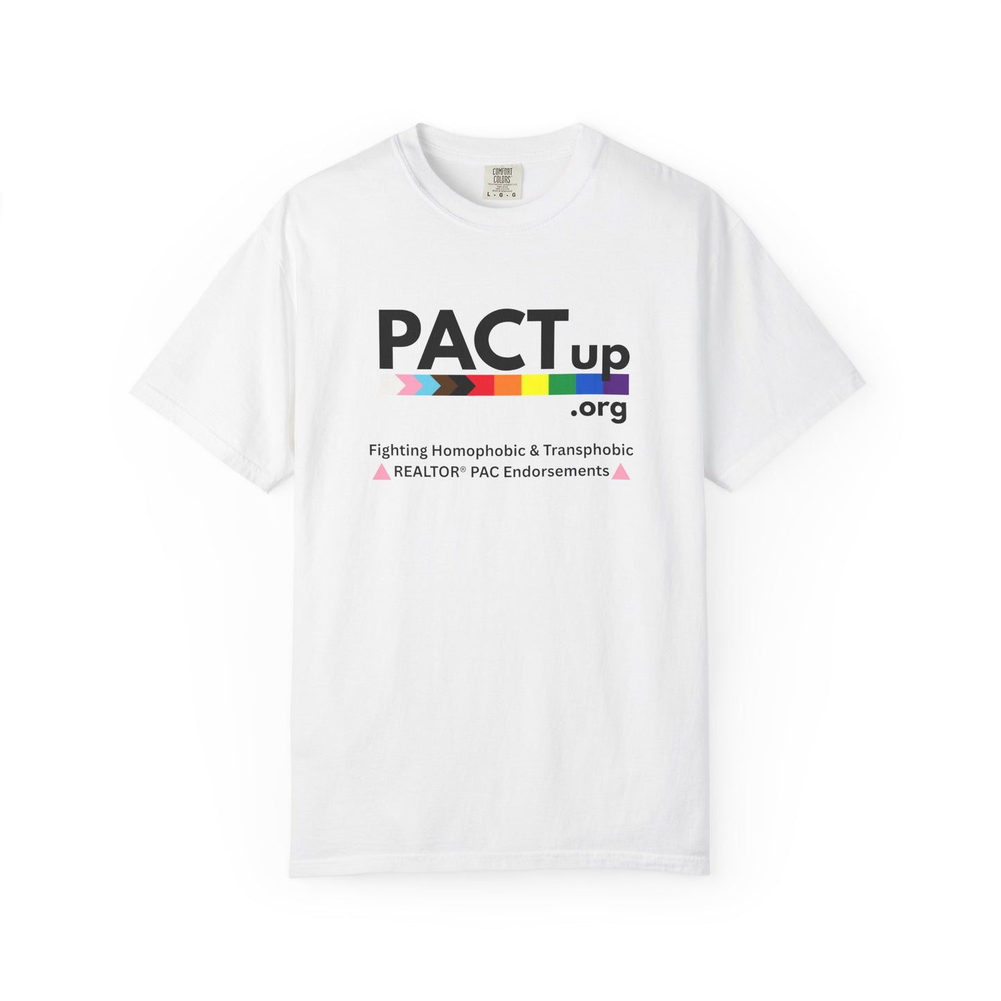 PACT UP - Pride T-Shirt - Unisex Garment-Dyed Tee for LGBTQ+ Advocacy