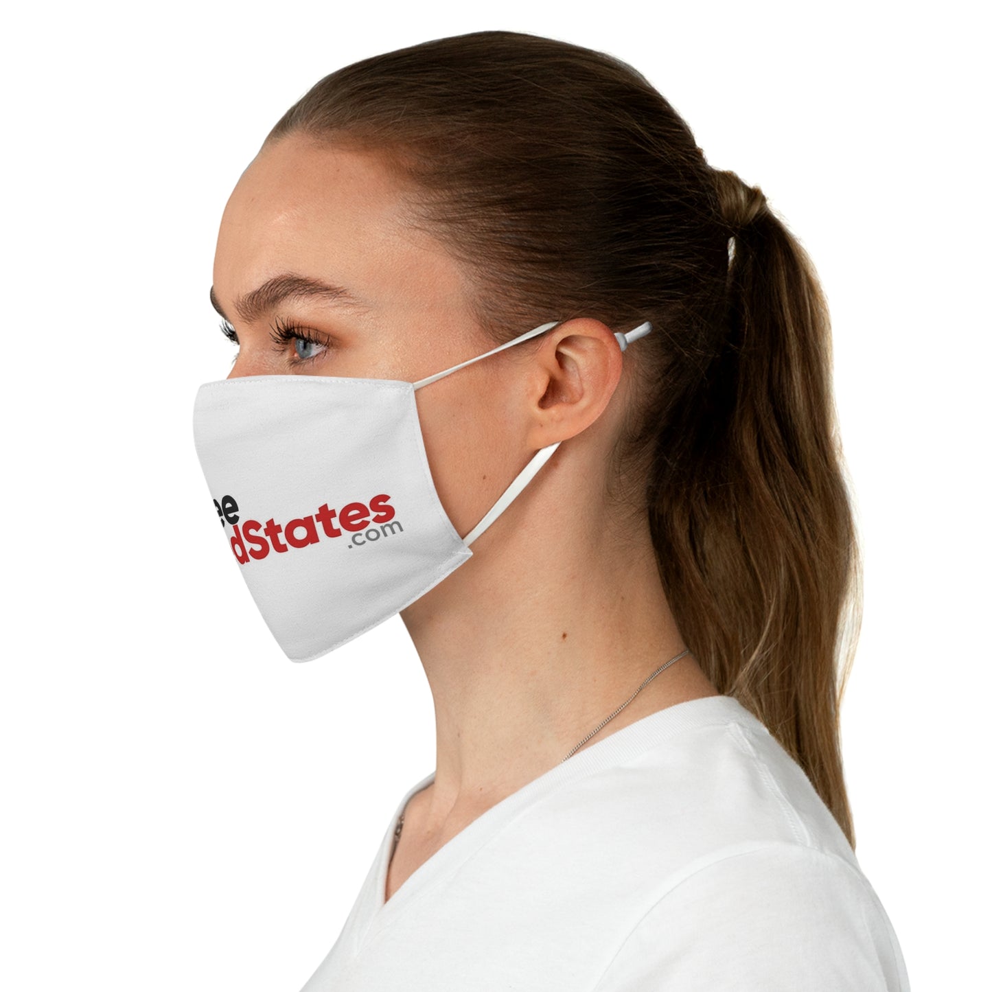 Flee Red States -  LGBTQ- Pride Fabric Face Mask