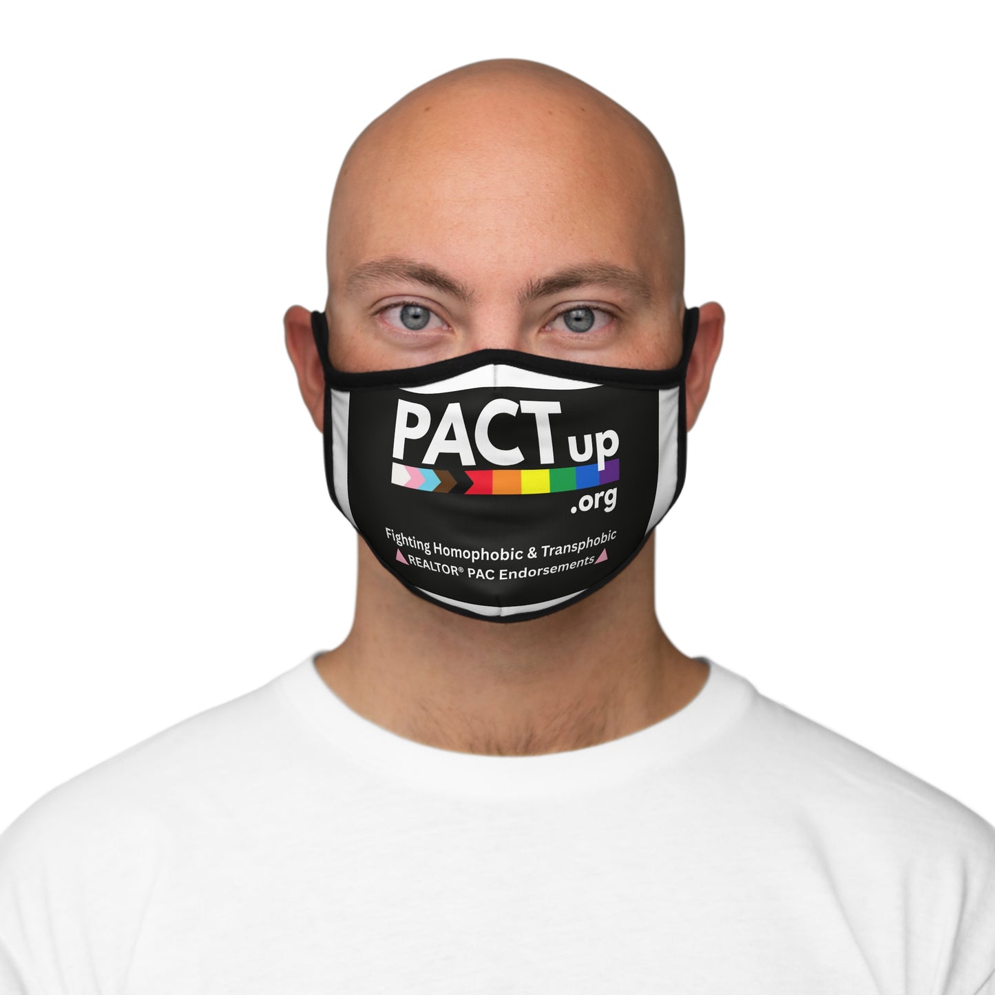PACT UP -  LGBTQ+  Statement Face Mask - "Be An Ally Accomplice"
