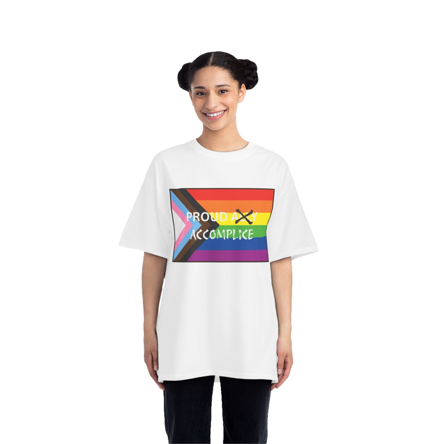 S - 6XL - Proud Accomplice LGBTQ+ Short-Sleeve T-Shirt, Rainbow Shirt, Pride Apparel, Equality Tee, Summer Fashion, Gift for Activists