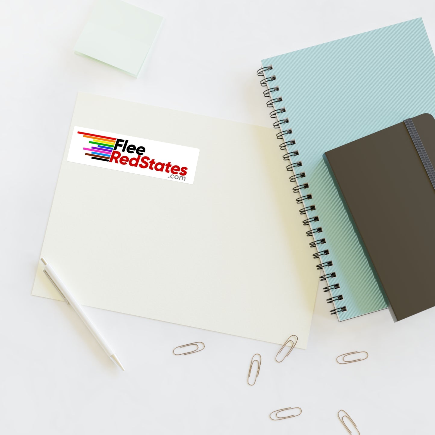 Flee Red States - Proud Sticker Sheet - LGBTQ+ Pride Stickers for Self-Expression