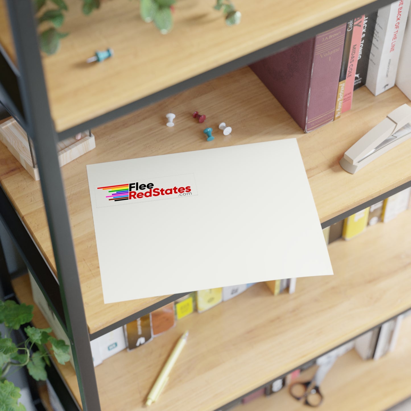 Flee Red States - Proud Sticker Sheet - LGBTQ+ Pride Stickers for Self-Expression