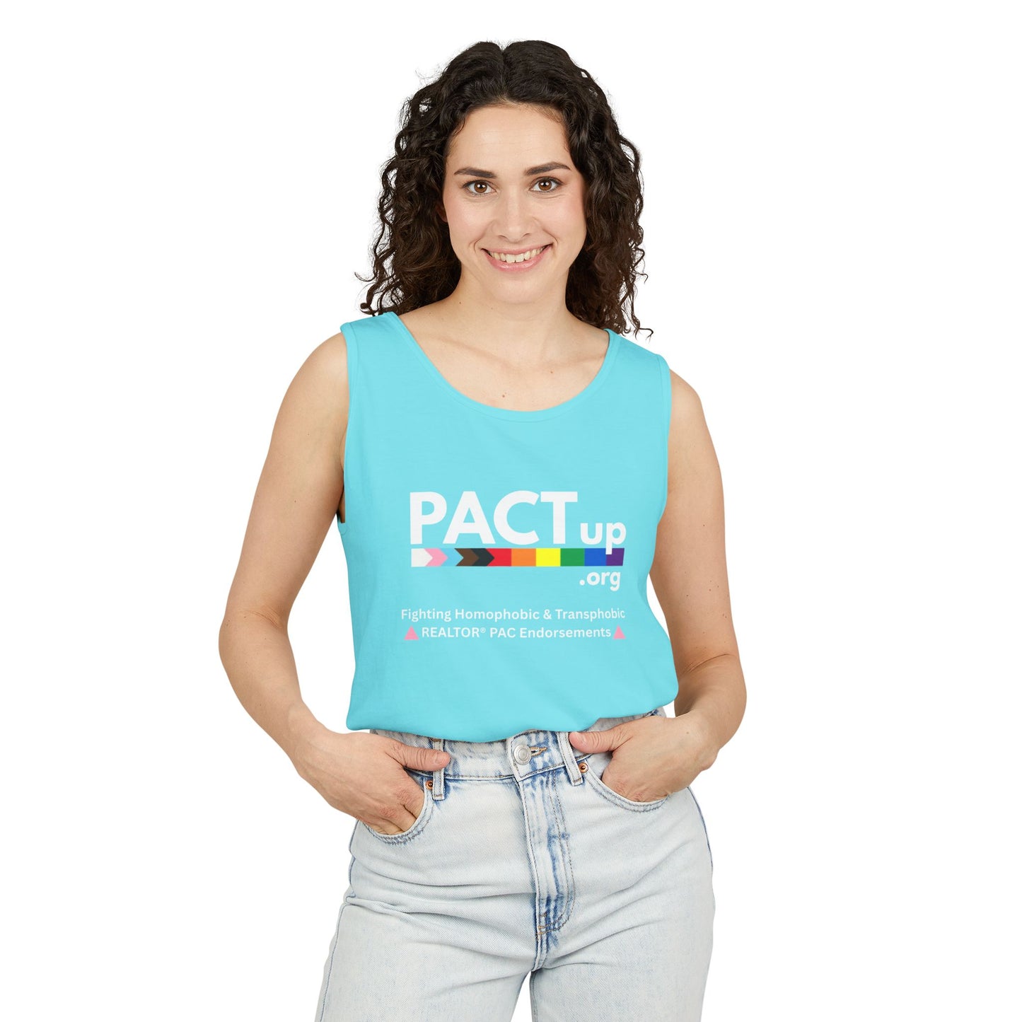 PACT Up - LGBTQ PRIDE - Unisex Garment-Dyed Tank Top