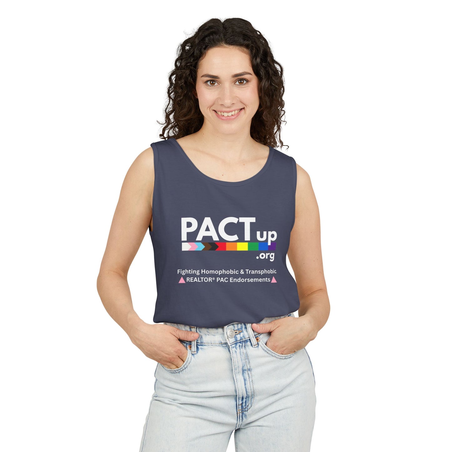 PACT Up - LGBTQ PRIDE - Unisex Garment-Dyed Tank Top