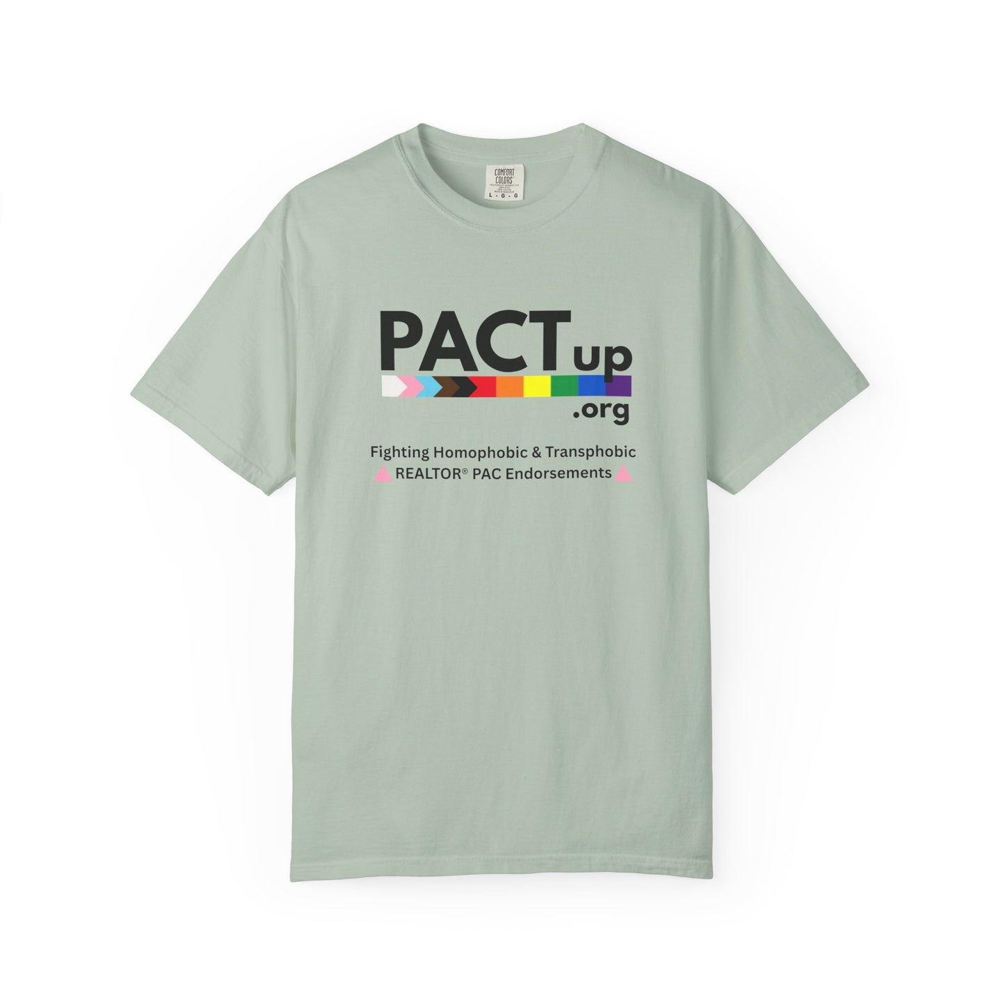 PACT UP - Pride T-Shirt - Unisex Garment-Dyed Tee for LGBTQ+ Advocacy